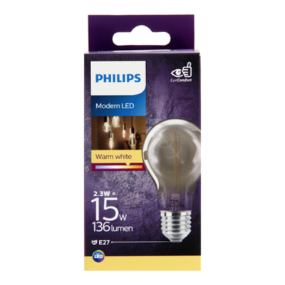 Philips LED bulb smokey 15W E27